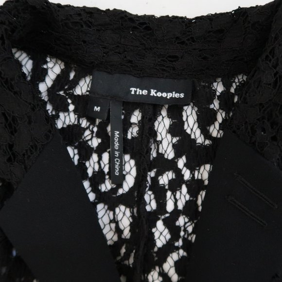 THE KOOPLES black lace jacket blazer